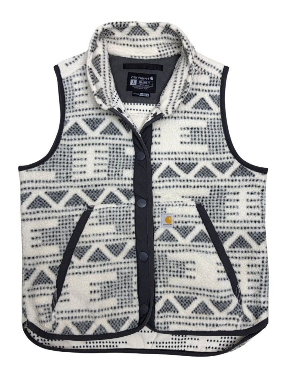 CARHARTT Fleece Vest Relaxed Fit Outdoor Hiking Fall Jacket Vest Womens Small